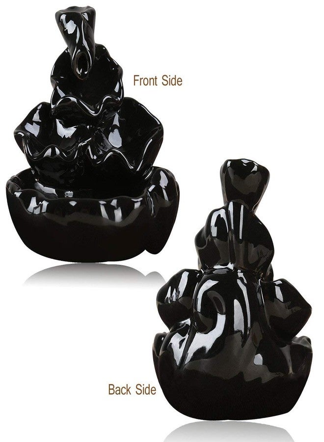 CRAFTAM Fountain Smoke Backflow Incense Holder and Ganesha Idol with10 Incense Cone Decorative Showpiece (Size: 10X10X10 cm) - Image 5